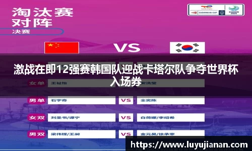 激战在即12强赛韩国队迎战卡塔尔队争夺世界杯入场券